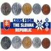 Slovak Republic 5 Mixed Coins | 10 Halierov to 5 Korun | Slovak Currency Since 1993 view 1