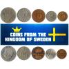 Sweden 5 Mixed Coins | 1 Ore to 1 Krona | Swedish Currency Since 1950 view 1