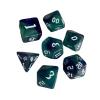HXSCOO 7pcs Painted Polyhedral Dice Double-Colors Dice D4 D6 D8 D10 D12 D20 Dices Family Games (Color : H) view 4