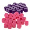 HXSCOO 50pcs Opaque Blank Dice D6 Replacement Dices for Party Board Game Casino Supplies (Color : Purple Rose Red) view 1