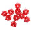 HXSCOO 10pcs 8 Sided Dice D8 Polyhedral Dice for Game Dice (Color : Yellow 1.6cm) view 3
