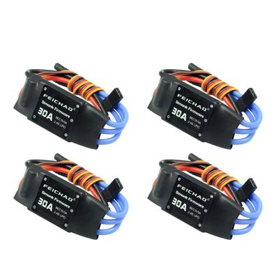 30A ESC Electric Speed Controller Brushless Motor Firmware with 5V 3A BEC for 2 to 4s Lipo Battery (4pcs)