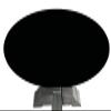 Felt Poker table Cover for 36, 48, 54, 60, or 72 round table made to order for glass or lifetime table (54 inch round, Ebony) view 1