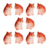 YARNOW Home Decor 10 Pcs Miniature Hamster Figurines, Mini Resin Craft Hamsters, Hamster Micro Landscape Ornaments for (0.6 Inch) Decoraciones para Salas De Casa view 1
