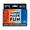 Bicycle 4 Playing Card Games in 1: Euchre, Hearts, Spades, and Solitaire (4 Card Game Pack) view 1