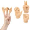Tiny Hands Finger Puppets, Realistic Feeling Tiny Finger Hands Puppets, Comfortable Silicone Rock Paper Scissors Game, Fun Prank Toys, Puppet Show, Gag Gifts, Party Favor, 2.5" (12-Pack) view 1