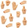 Tiny Hands Finger Puppets, Realistic Feeling Tiny Finger Hands Puppets, Comfortable Silicone Rock Paper Scissors Game, Fun Prank Toys, Puppet Show, Gag Gifts, Party Favor, 2.5" (12-Pack) view 2