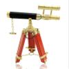Brass Marine Handheld Spyglass Reflecting Brass Telescope Binoculars with Stand 10-inch Best for Gift Item view 3
