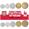 Poland 5 Mixed Coins | 1 Grosz to 10 Zlotych | Polish Currency Since 1949 view 2