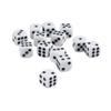 HXSCOO 100pcs White 6 Sided Spot Dice Set D6 New Role Playing Game Dices 12mm view 1