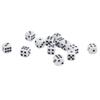 HXSCOO 100pcs White 6 Sided Spot Dice Set D6 New Role Playing Game Dices 12mm view 2