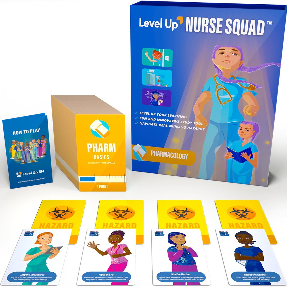 Pharmacology Flash Cards Game  Nursing School Exam Prep  Nursing Student Essentials  Prepare for 2026 NCLEX ATI HESI Exams (Pharm)