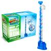 Marble Genius Expandable Auger Lift, Marble Run Accessory Set Automatically Elevates Marbles Up to 19 Inches, Infinite Loops of Racing Fun, Batteries Not Included, for Ages 5 and Above, Blue view 1