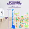 Marble Genius Expandable Auger Lift, Marble Run Accessory Set Automatically Elevates Marbles Up to 19 Inches, Infinite Loops of Racing Fun, Batteries Not Included, for Ages 5 and Above, Blue view 3