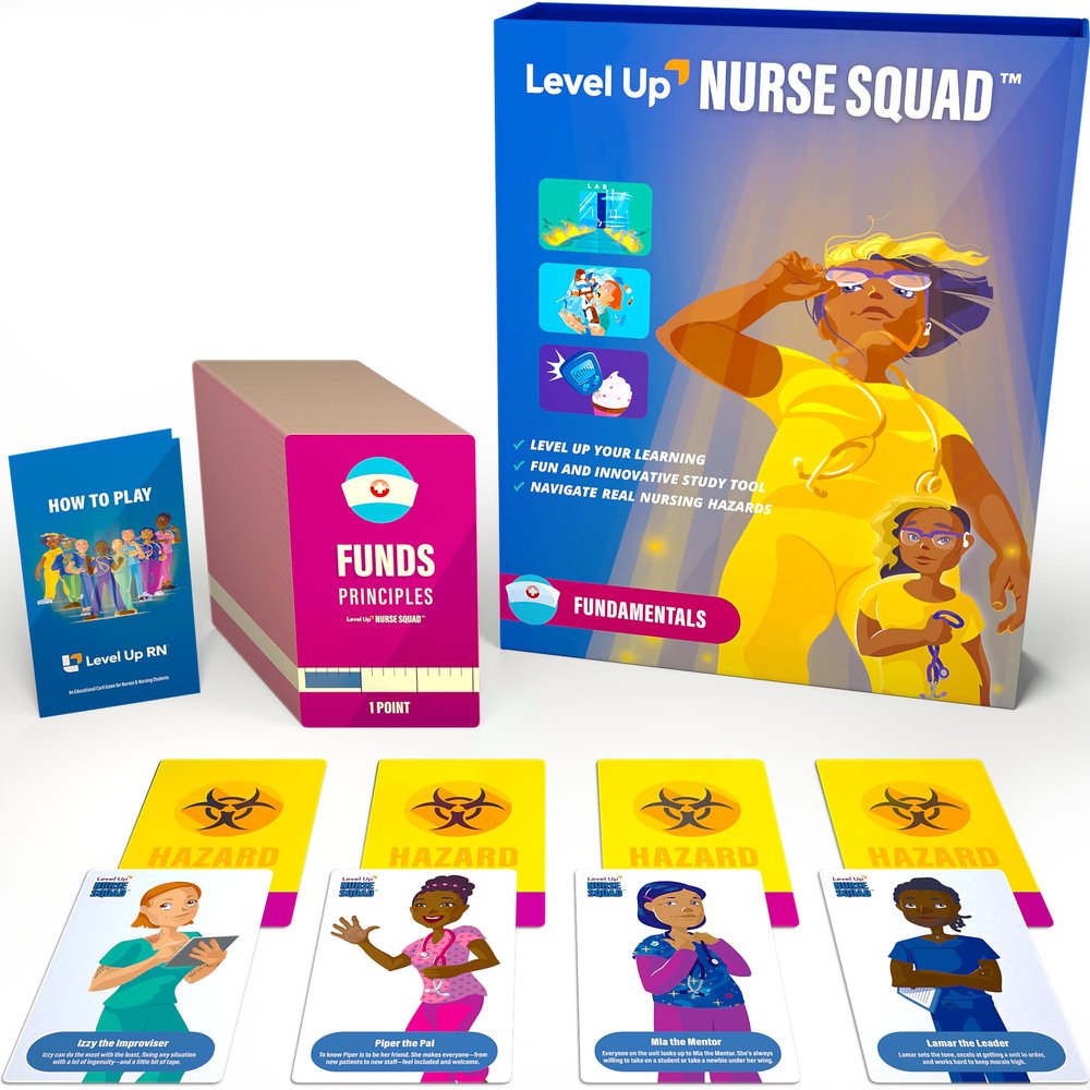 Nursing School Flash Cards Game  Nursing School Exam Prep  Nursing Student Essentials  Prepare for 2026 NCLEX ATI HESI Exams (Fundamentals)