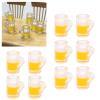 Agatige 10pcs 1:12 Dollhouse Beer Mug Model, Miniature Beer Cup Toy for Bar Decoration(Beer Mug with Foam) view 2