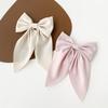 Danyarts 2Pcs Solid Big Ponytail Bow Alligator Hair Clips Duckbill Barrettes Hair Accessories for Baby Girls Toddlers Kids Teens Women view 1
