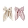 Danyarts 2Pcs Solid Big Ponytail Bow Alligator Hair Clips Duckbill Barrettes Hair Accessories for Baby Girls Toddlers Kids Teens Women view 2