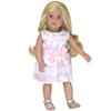 Sophia's Stripe Party Dress and Sandals for 18" Dolls, Pink/White view 2