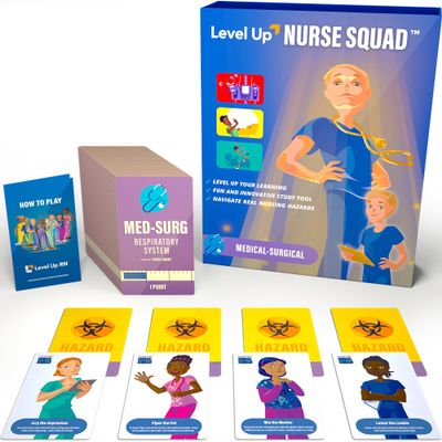 Med Surg Flash Cards Game Nursing School Exam Prep Nursing Student Essentials Prepare for 2026 NCLEX ATI HESI Exams (Medical Surgical Success)