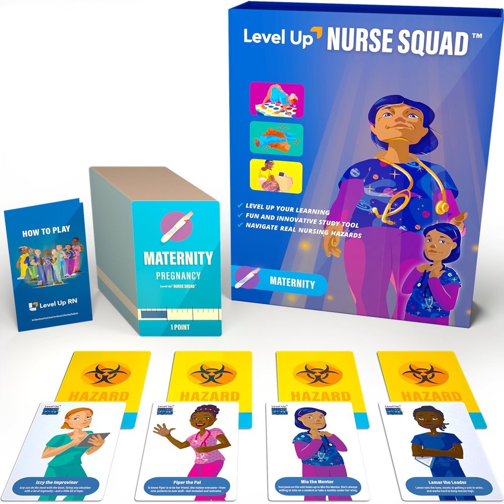Maternity Flash Cards Game Nursing School Exam Prep Nursing Student Essentials Prepare for 2026 NCLEX ATI HESI Exams (Maternity Success)