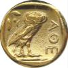 Athena and Owl, Famous Ancient Greek Coin, Popular Version, Goddess of Wisdom, Owl, Greek Mythology, Percy Jackson Teen Gift, Great Stocking Stuffer 77G view 3