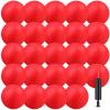 Yunsailing 24 Pack Dodgeballs Bulk 6 Inch Operation Christmas Playground Balls Rubber Bouncy Inflatable Kickball with Pump for Kids Adult Outdoor Handball Game Christian Donation Gift (Red) view 1