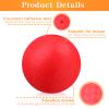Yunsailing 24 Pack Dodgeballs Bulk 6 Inch Operation Christmas Playground Balls Rubber Bouncy Inflatable Kickball with Pump for Kids Adult Outdoor Handball Game Christian Donation Gift (Red) view 3