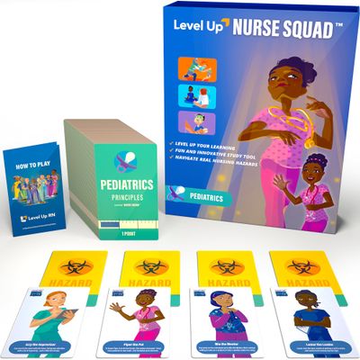 Pediatrics Flash Cards Game  Nursing School Exam Prep  Nursing Student Essentials  Prepare for 2026 NCLEX ATI HESI Exams (Pediatrics)