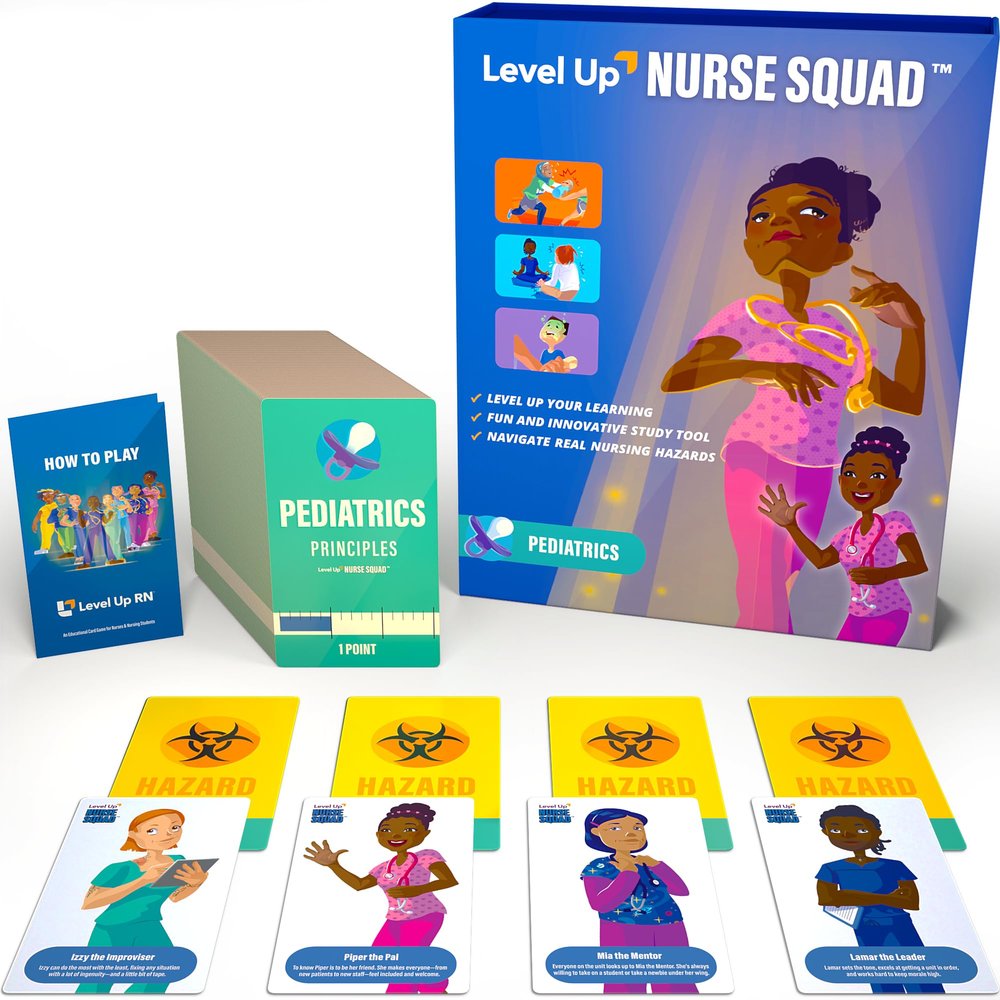 Pediatrics Flash Cards Game  Nursing School Exam Prep  Nursing Student Essentials  Prepare for 2026 NCLEX ATI HESI Exams (Pediatrics)
