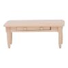 Agatige Dollhouse Dining Table, Simple Wood Miniature Tea Table for 1:12 Doll House view 1
