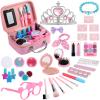 Little Girls Makeup Kits, Kids Toy Purse with Pretend Makeup, Play Purse for Little Girls, Pretend Play Toddler Purse, Birthday Christmas Princess Gifts Toys for Girls 3 4 5 6 7 8 Year Old view 1