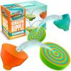 Marble Genius Stunts Trampoline Set: Includes 2 New Patented Trampolines and 2 Catch Buckets, Compatible with Other Marble Genius Products, Includes Online App, for Ages 5 and Above, Green Ripple view 1