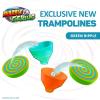 Marble Genius Stunts Trampoline Set: Includes 2 New Patented Trampolines and 2 Catch Buckets, Compatible with Other Marble Genius Products, Includes Online App, for Ages 5 and Above, Green Ripple view 3