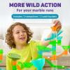 Marble Genius Stunts Trampoline Set: Includes 2 New Patented Trampolines and 2 Catch Buckets, Compatible with Other Marble Genius Products, Includes Online App, for Ages 5 and Above, Green Ripple view 4