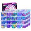 BVEHSR 48 Packs Galaxy Putty Slime, Party Favor for Kids Girls & Boys, Adults, Non Sticky, Stress & Anxiety Relief, Wet, Super Soft Sludge Toy,Easter Basket Stuffers view 1