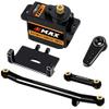 EPINON for AXIAL SCX24 Servo Metal Gear EMAX Servo Steering Servo with Servo Mount Bracket and Arm and Steering Link Set SCX24 Upgrade Parts (Black) view 1