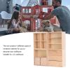 4 Pcs 1/12 Doll House Cabinet Set Simple Design Practical Lifelike Miniature Wooden Dollhouse Furniture Cabinet view 4