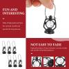 6Pcs 1:12 Scale Miniature Kerosene Lanterns - Vintage Tiny Lamp Dollhouse Accessories Micro Landscape Decor for Dollhouse Room Ornament DIY Crafts view 2