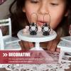 6Pcs 1:12 Scale Miniature Kerosene Lanterns - Vintage Tiny Lamp Dollhouse Accessories Micro Landscape Decor for Dollhouse Room Ornament DIY Crafts view 3