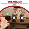 6Pcs 1:12 Scale Miniature Kerosene Lanterns - Vintage Tiny Lamp Dollhouse Accessories Micro Landscape Decor for Dollhouse Room Ornament DIY Crafts view 4