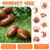 Jerify 250 Pack Mini Footballs Stress Balls Bulk 1.4 Inch Small Soft Foam Sports Balls Fidget Toys for Adults Goodie Bag Stuffers for Birthday Sports Carnival Party Favors(Brown,1.46 x 0.98 Inch) view 4