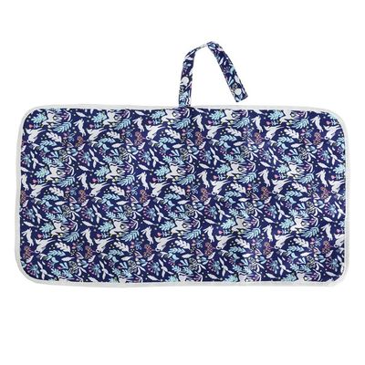 Baby Changing Station Portable Diaper Changing Pad Liners Waterproof Reusable Diaper Changing Mat (Dark Blue)