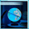 Amylove 13'' Illuminated World Globe for Adults 720/360 Rotation Rewritable Light Up Globe with Stand World Map for Interactive Learning Light with Base Lamp LED Decor (Brown Wood,Classic) view 3