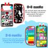 Inbeby Tummy Time/Baby Mirror Toys, Black and White High Contrast Tabletop Mount Baby Newborn Toys 0 3 6 Months Brain Development, Sensory Texture Piano Infant Toys 0 3 6 Months with Squeaker view 2