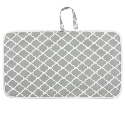 Baby Changing Station Portable Diaper Changing Pad Liners Waterproof Reusable Diaper Changing Mat (Grey)