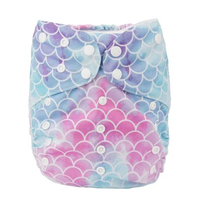 Sigzagor 2 to 7 Years Old Cloth Diaper Nappy Pocket Reusable Washable Junior Big (Gradient Color Scales)