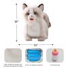 CU-MATE Interactive Pet Ragdoll Cat,Electric Plush Toy Cat,Robot Stuffed Cat with Walking/Nodding/Tail Wagging/Barking/Drinking Milk, Gift for Girls Boys view 2