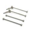 GatherTOOL 4Pcs Universal Drive Shaft for Front CVD Universal Drive Shaft & Rear Dog Bone for 144001 1/14 RC Drift Racing Car Parts Accessories (Color : Silver) view 1