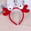 Lamantery Cute Lobster Headband Red Crab Headband Animal Cosplay Lobster Shaped Hair Hoop Hair Accessories for Halloween Christmas Cosplay Party Costume 2pcs view 2